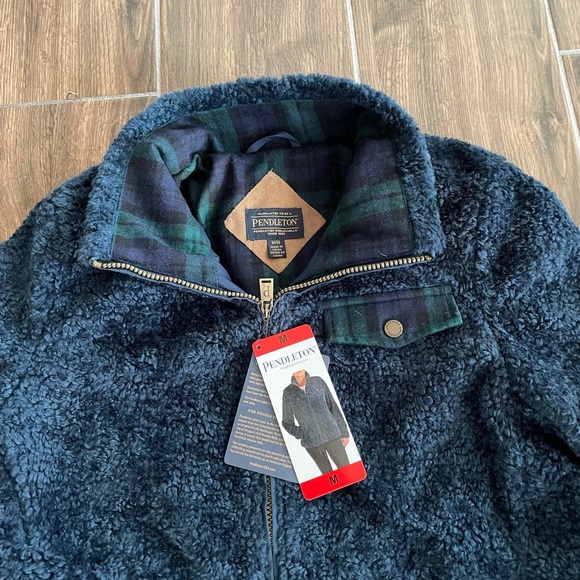 Pendleton Navy Blue Fleece Jacket - Picture 2 of 5